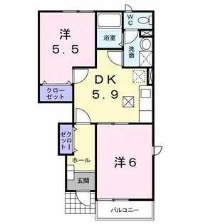 アムールコスモ【1階】の間取り