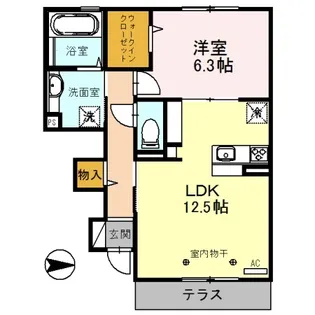 ルアーナ A棟【1階】の間取り