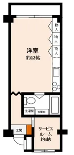 秀和月島レジデンス【2階】の間取り