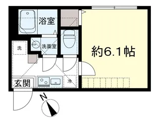 アザーレ・ルクス矢部【1階】の間取り
