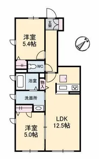 プロヌーブ生野原 B棟【1階】の間取り