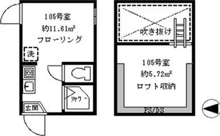 フェリスドルチェ【1階】の間取り