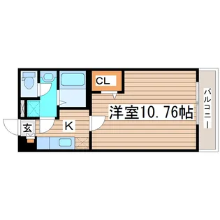 エヌエー連坊【3階】の間取り