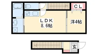 セレスティーノ播磨本荘【2階】の間取り