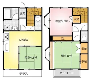宝ハイツ【1階】の間取り