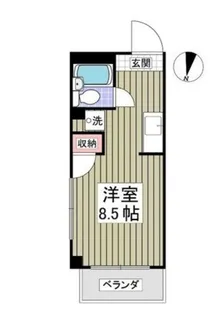 ホリウチファーストビル【4階】の間取り