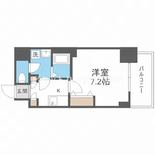 ファーストフィオーレ九条III【6階】の間取り