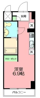 カレッジテラス東海大学前A棟【1階】の間取り