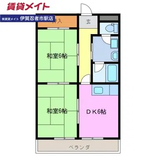 グリーンコートヒロI【4階】の間取り