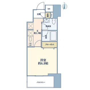 ウェルスクエア神保町【3階】の間取り