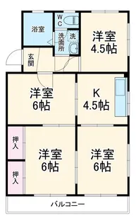 コーポ都【1階】の間取り
