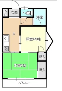 山の尻マンション【3階】の間取り