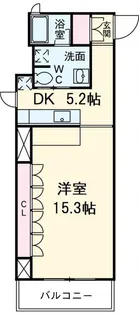 スクエア名駅南【2階】の間取り