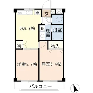 メゾンヴィヴァーチェ【1階】の間取り