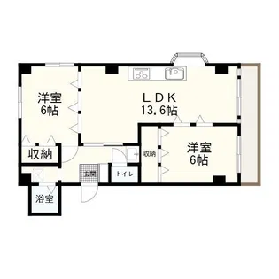サンライズ【3階】の間取り