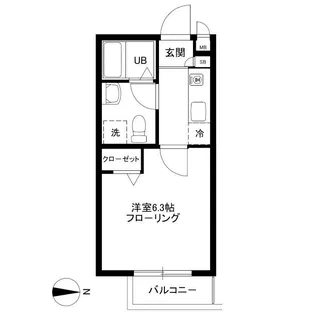 フェリス桜新町【1階】の間取り
