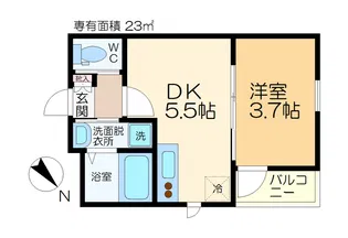 AQUE17【3階】の間取り