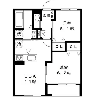 ソレイユ【3階】の間取り