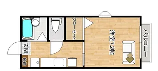 キーウエスト【2階】の間取り