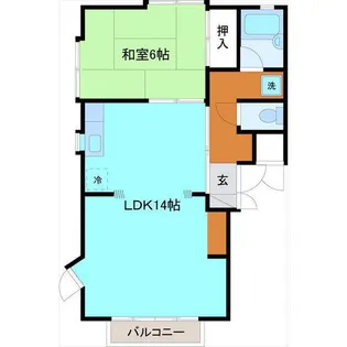 ISハイツ【2階】の間取り