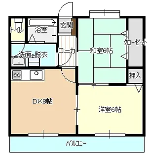 グリーンヒル花高I【2階】の間取り
