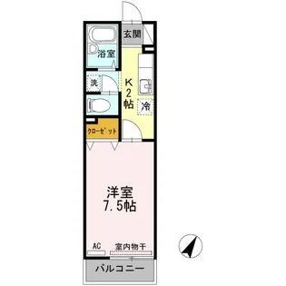 ヴィラフローラI【1階】の間取り