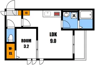 REGALEST大町【1階】の間取り