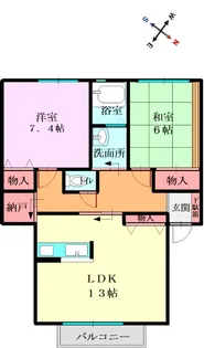 プチメゾン【1階】の間取り