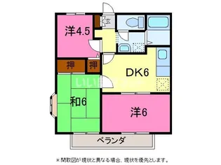 アルカディアB棟【1階】の間取り
