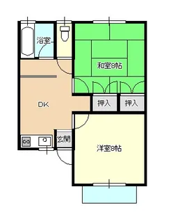 かーむあっぷる【2階】の間取り
