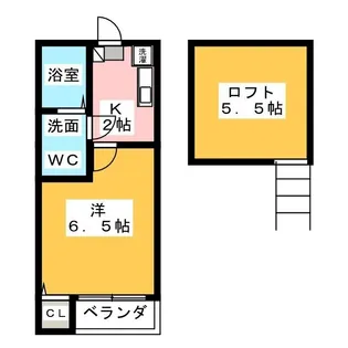 Lusent Rim【1階】の間取り