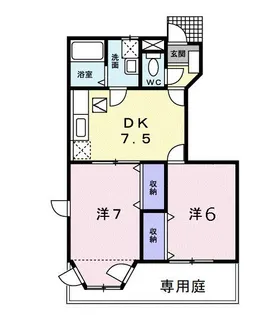 ラフィネ・A【1階】の間取り