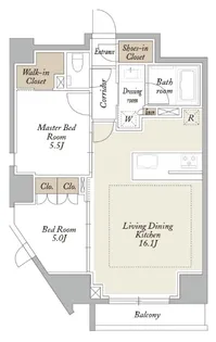 KDXレジデンス三鷹【12階】の間取り