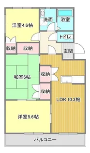 サザンクロス【2階】の間取り