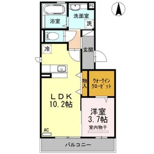 サンフレスカ【3階】の間取り