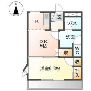 愛知県尾張旭市北山町北山【アパート】の間取り