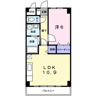 スカイマンション【4階】の間取り