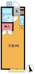 第一大神宮坂上ハイツ【1階】の間取り