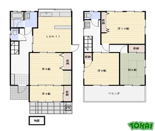 三重県松阪市京町一区【一戸建】の間取り