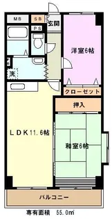 埼玉県川口市飯塚1【マンション】の間取り