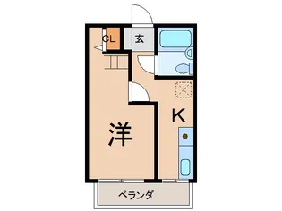 コーポS&S-3【2階】の間取り
