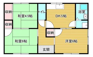 愛媛県新居浜市船木【一戸建】の間取り