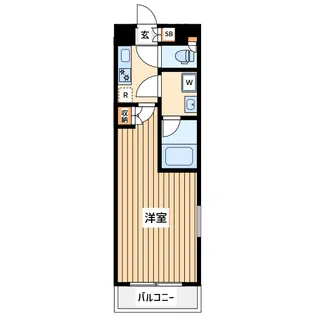 神奈川県川崎市中原区上小田中3【マンション】の間取り