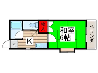 プチメゾン中島【2階】の間取り