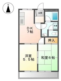 サンブレス【2階】の間取り