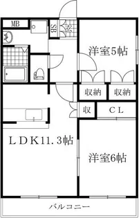シャングリラ壱番館【1階】の間取り