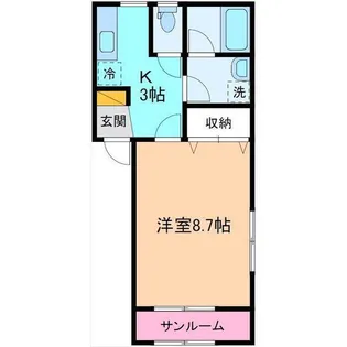 ひきだM2【1階】の間取り