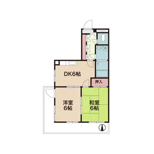 ジュネス中浦和【3階】の間取り