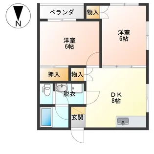L.D.HOUSE【2階】の間取り