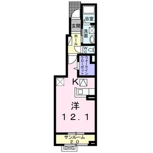 ブリーズ【1階】の間取り